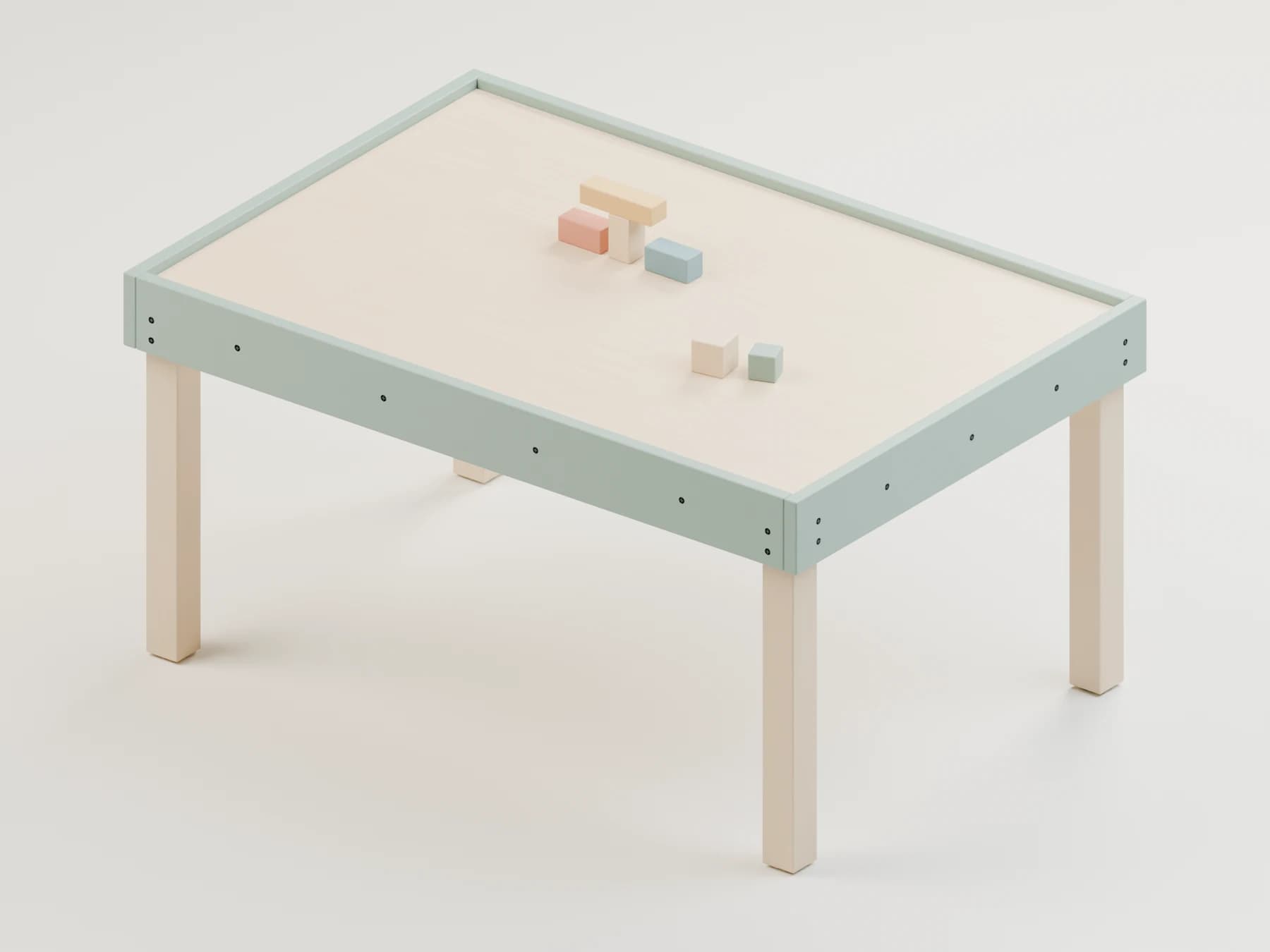 3D-ontwerp van de Kleine Speeltafel