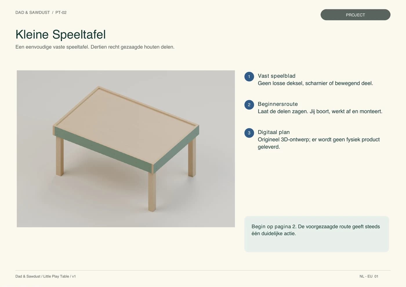 Voorbeeldpagina 1 uit de bouwgids
